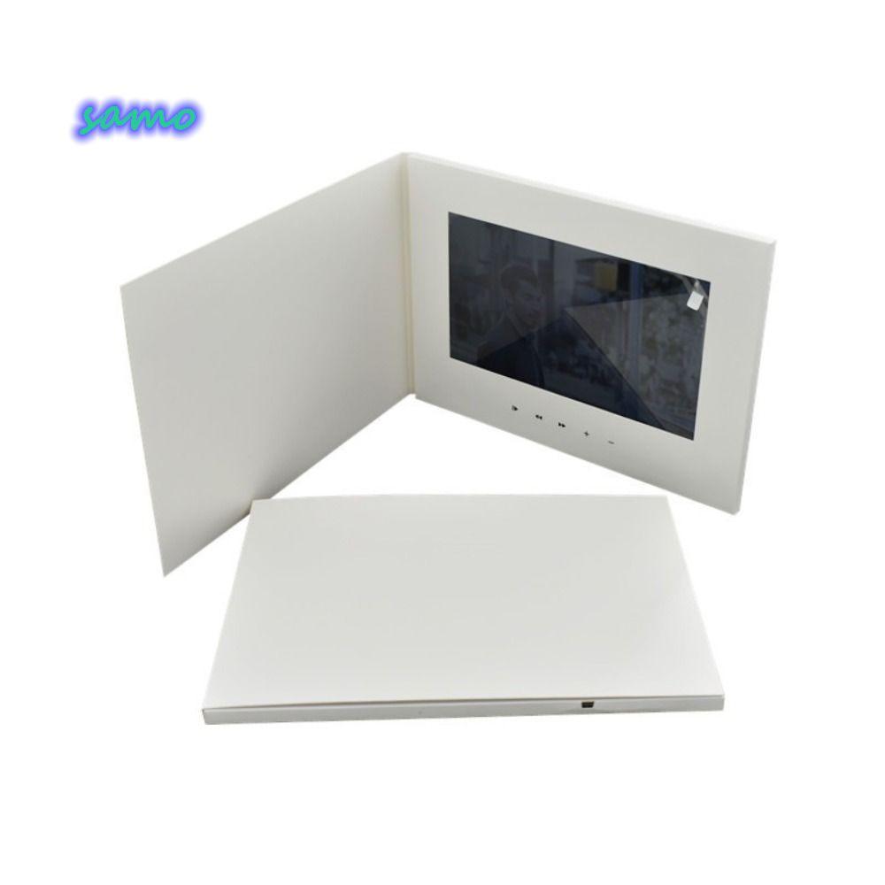 การ์ดหนังสือวิดีโอ SAMO, กรอบดิจิตอล Lcd 4GB, การ์ดอวยพรมัลติฟังก์ชั่นอเนกประสงค์ 7 นิ้ว 2025