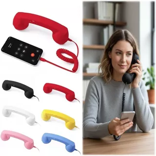 PERF ตัวรับมือจับโทรศัพท์พื้นฐาน Type-C พร้อมไมโครโฟนโทรศัพท์ Handset สไตล์โทรศัพท์ Free Wire Phone Handset