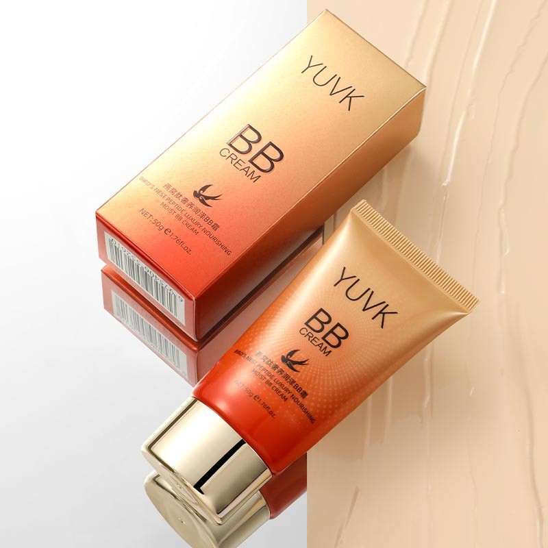 8 ️ ⃣ Birds Nest Peptide BB Cream Liquid Foundation คอนซีลเลอร์สูง Moisturizing Moisturizing Non-Tak