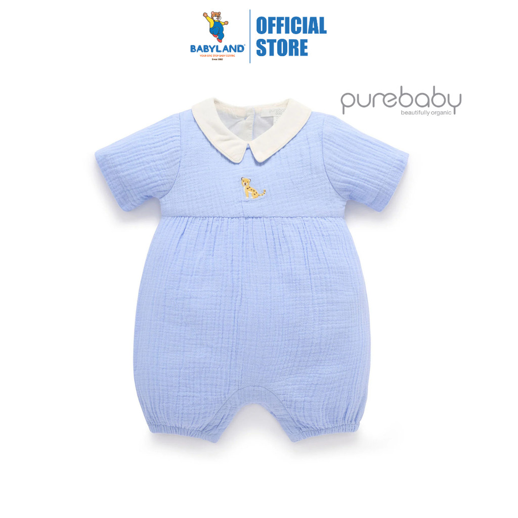 Purebaby Organic Caribbean Ocelot ชุดรอมเปอร์