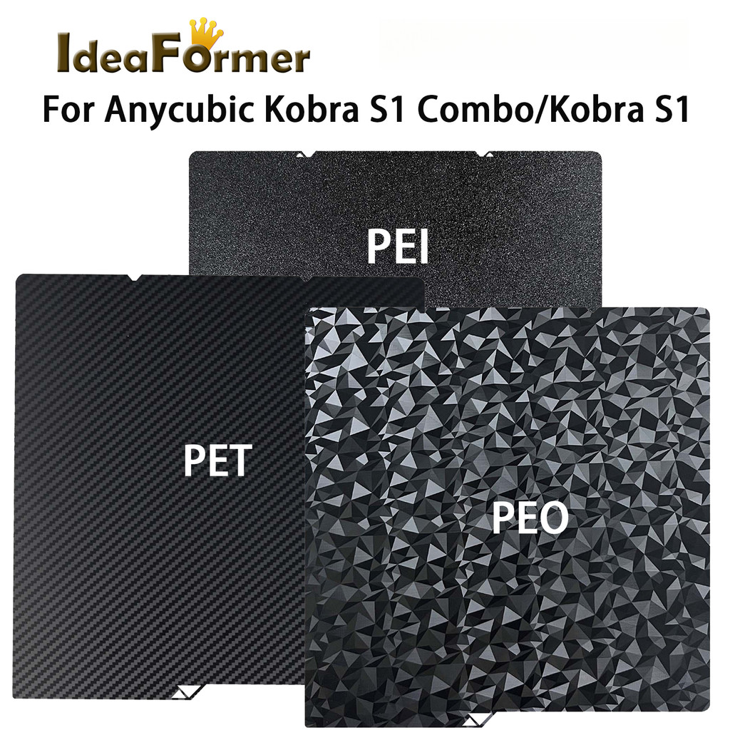 PEO Hot bed For Anycubic Kobra S1 Plate Pei Sheet 235x235 PEI Textured PET Kobra S1 Combo Build Plat
