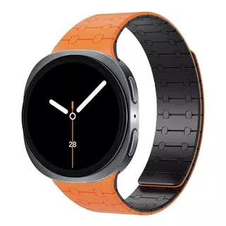 กีฬาซิลิโคนสําหรับ Samsung Galaxy Watch 8 44 มม.40 มม.สร้อยข้อมือแม่เหล็กสําหรับ Samsung Galaxy Watch 8 คลาสสิก 46 มม.Correa