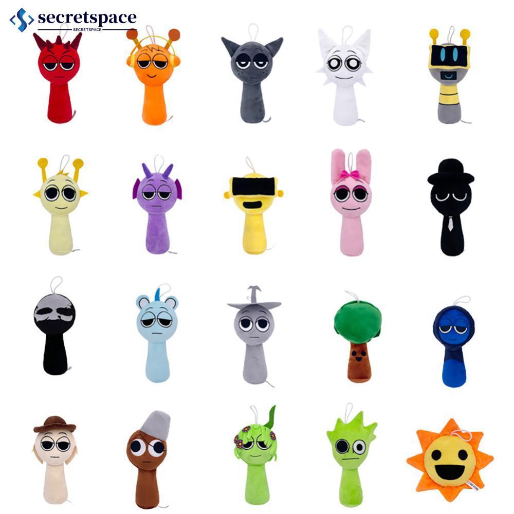 SECRETSPACE Sprunki Plush Interactive Plush ของเล่นตุ๊กตาอารมณ์ Companion น่ารักหุ่นยนต์ออกแบบคอลเลก