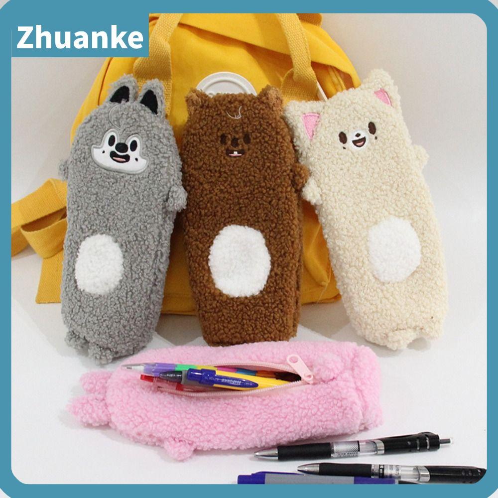 ZHUANKE Skzoo Plush Pencil, Plush Material Skzoo Pen Bag,คุณภาพสูงความจุขนาดใหญ่ตุ๊กตาสัตว์การ์ตูนออ