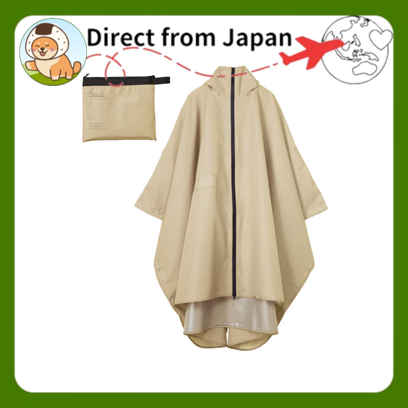 [Wpc.] [World Party] IZA Rain Breaker Poncho Beige IZA Men Men’s Raincoat Rainwear Women Simple Styl