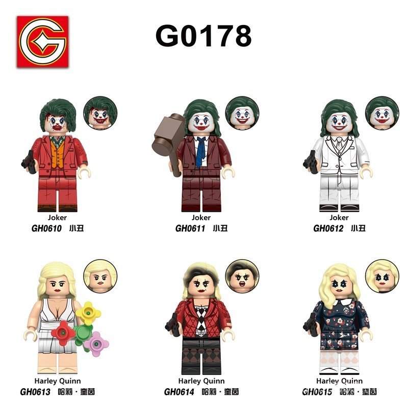 สินค้าใหม่ G0178 Anime Series Joker Super English Villain ประกอบ Building Block Minifigure ของเล่นกร