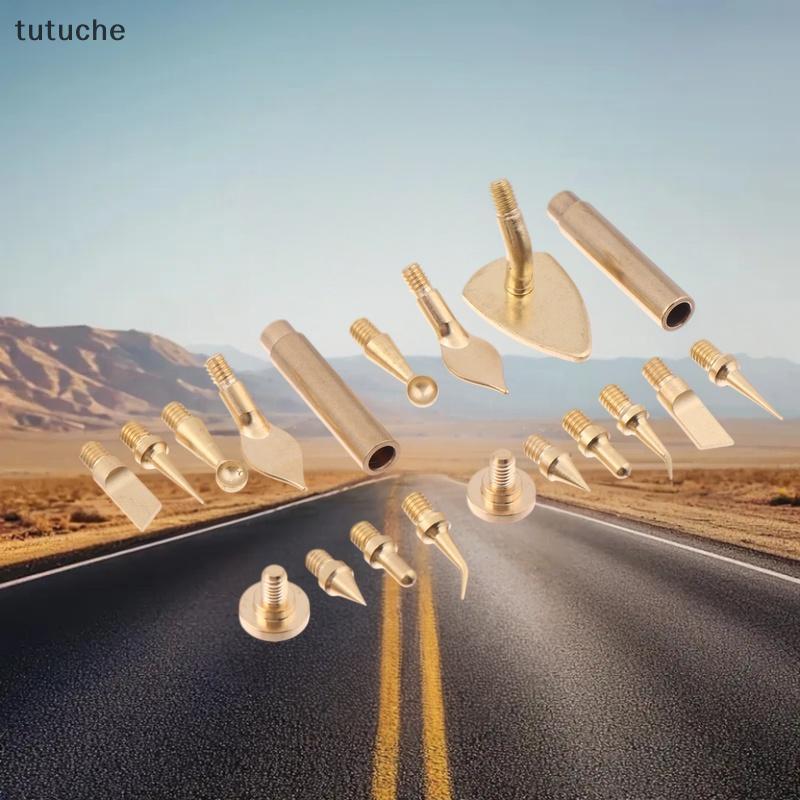 Tutu 7/9/10Pcs ความร้อนใส่ Nut Iron Tip M2 M3 M4 M5 M6 M8 ด้ายทองเหลืองฝังชุดเครื่องมือสําหรับพลาสติ