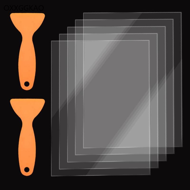 OXXGGKAO 5 Pack FEP Release Film 200 x 140 มม.SLA LCD FEP แผ่นฟิล์มสําหรับ Photon เรซิ่น 3D