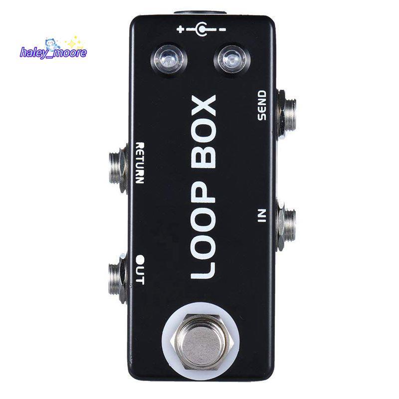 [ส่วนลด H] Mini Guitar Effect Pedal Loop Box Switcher Channel Selection True Bypass