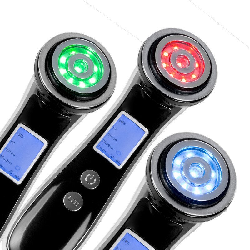 2018 ผลิตภัณฑ์ใหม่ rf เครื่องมือความงามใบหน้า rf แสงสีนวดความงามไฟฟ้าในครัวเรือน rf EMS ไอออนความงาม