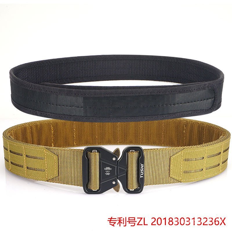 TUSHI Tactical Girdle 2 นิ้ว Ronin ลาย_camouflage_เข็มขัดยืดหยุ่นสำหรับกิจกรรมกลางแจ้ง