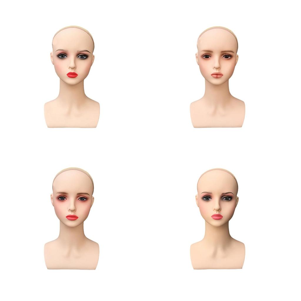 [arutoxalc] Training Head Manikin Wig Display Stand หัวหุ่นหญิงสําหรับทําวิกผมและจอแสดงผล