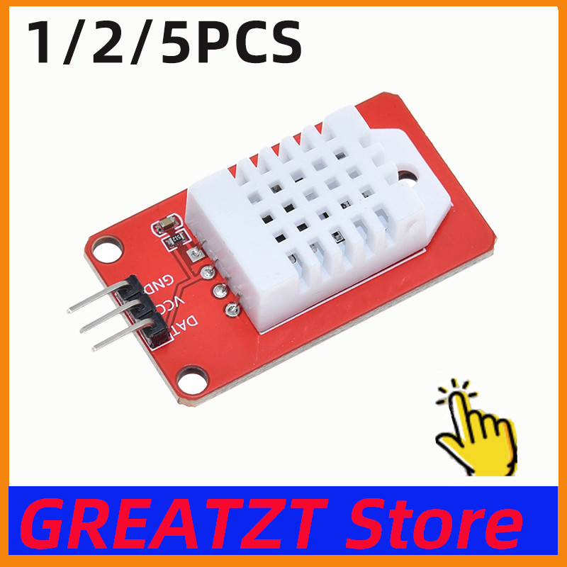 GREATZT 1/2/5PCS AM2302 DHT22 โมดูลอุณหภูมิและความชื้นสําหรับ arduino Uno R3