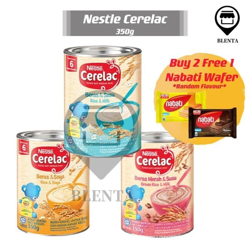 [มัด 2 ชิ้น]Nestle Celine Rice & Milk/ข้าวกล้อง & Milk/ข้าว & Soya 350gSG READY STOCKโจ๊กเด็ก