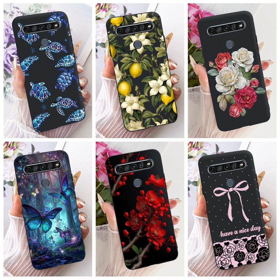 กรณีใหม่สําหรับ LG K41S ฝาครอบ LMK410EMW LM-K410 แฟชั่นดอกไม้ผีเสื้อ Soft TPU สําหรับ LG K51S LM-K51