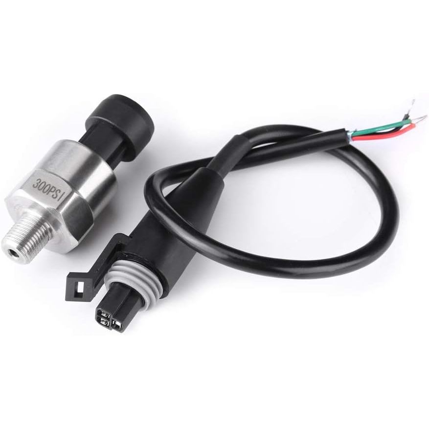 300 PSI ความดัน Transducer Sender Sensor พร้อมขั้วต่อ 1/8" NPT ด้ายสแตนเลสสตีลความดัน Transducer สํา
