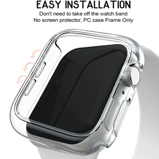 กระจกนิรภัย PC / TPU กรณี for Iwatch Ultra/SE 3 2 Apple Watch Series 11 10 9 8 7 6 5 49 45 46 42 44mmอุปกรณ์ปกป้องหน้าจอ