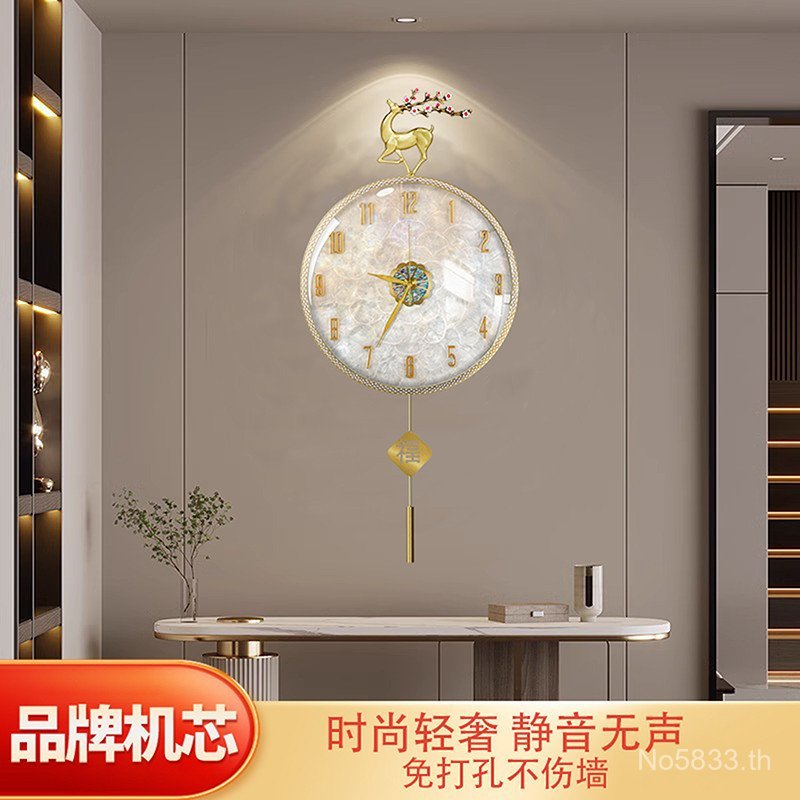 นาฬิกาแขวนห้องนั่งเล่นสไตล์โมเดิร์นหรูแต่ง่ายๆ ออกแบบมาใหม่ สำหรับตกแต่งห้องนอนหรือครัวเรือน L7S