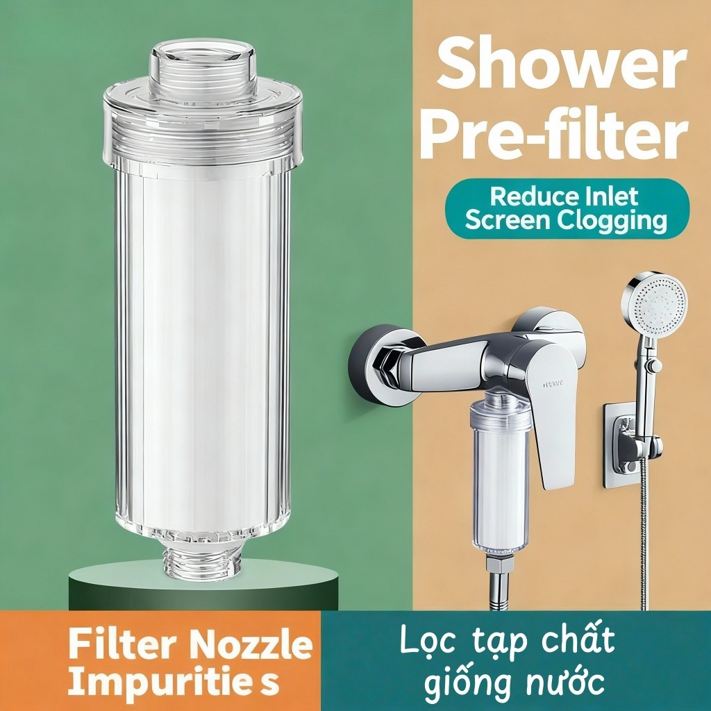 เครื่องกรองน้ําฝักบัวแบบติดตั้ง BP1-TOOLS