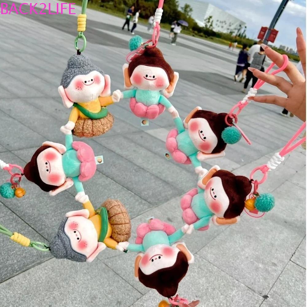 Back2life จี้ตุ๊กตาพระพุทธรูป, ตุ๊กตาพระพุทธรูปการ์ตูน Shakyamuni, ตุ๊กตา Kawaii สร้างสรรค์ตลกพระพุทธรูปตุ๊กตาของเล่นอุปกรณ์เสริม