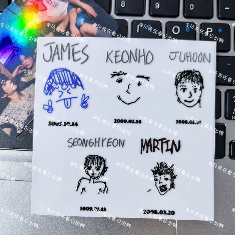 【พร้อมส่ง】Korean boy band cortis album card บั้ม บั้ม อัลบั้ม การ์ด รูปcortis เสื้อ การ์ด บั้ม เคส อ