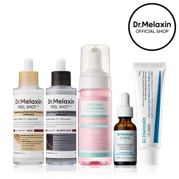 [Dr.Melaxin Official] Bright & Smooth Skincare Set Total Care Set for Glow, Pore Refinement, and Spo