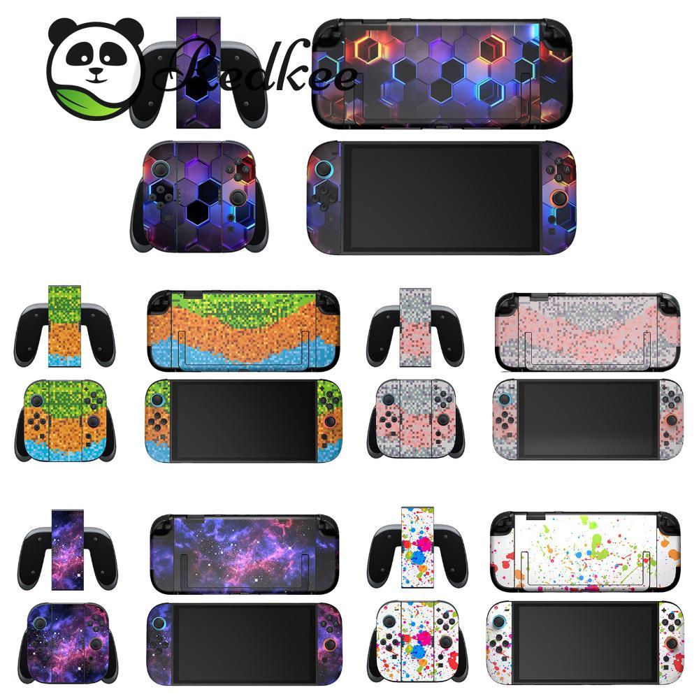 Skin Wrap Decal ป้องกันผิวสติกเกอร์ Decal Wrap สําหรับสวิทช์ 2 คอนโซล Dock Stand Holder Joy-Con