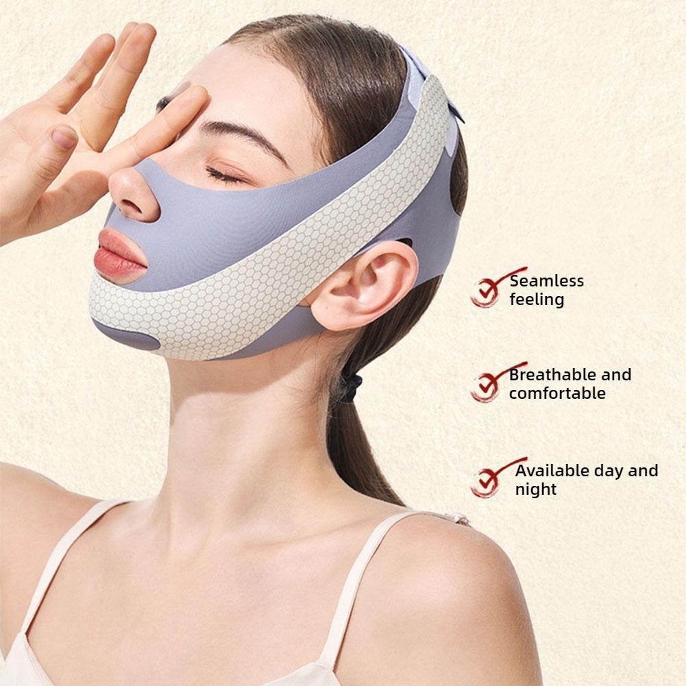 มาส์กหน้ารูปตัว V Breathable Lifting Up Sleeping Mask D9m5