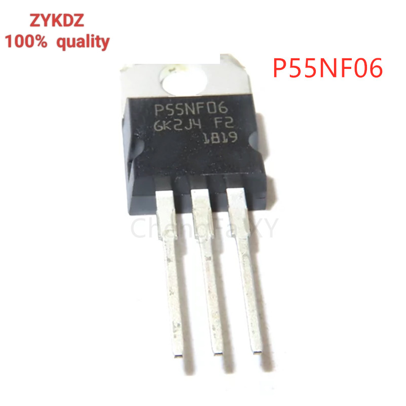 10PCS P55NF06 STP55NF06 P60NF06 STP60NF06 P65NF06 STP65NF06 P75NF75 STP75NF75NF75 ในสต็อก TO-220