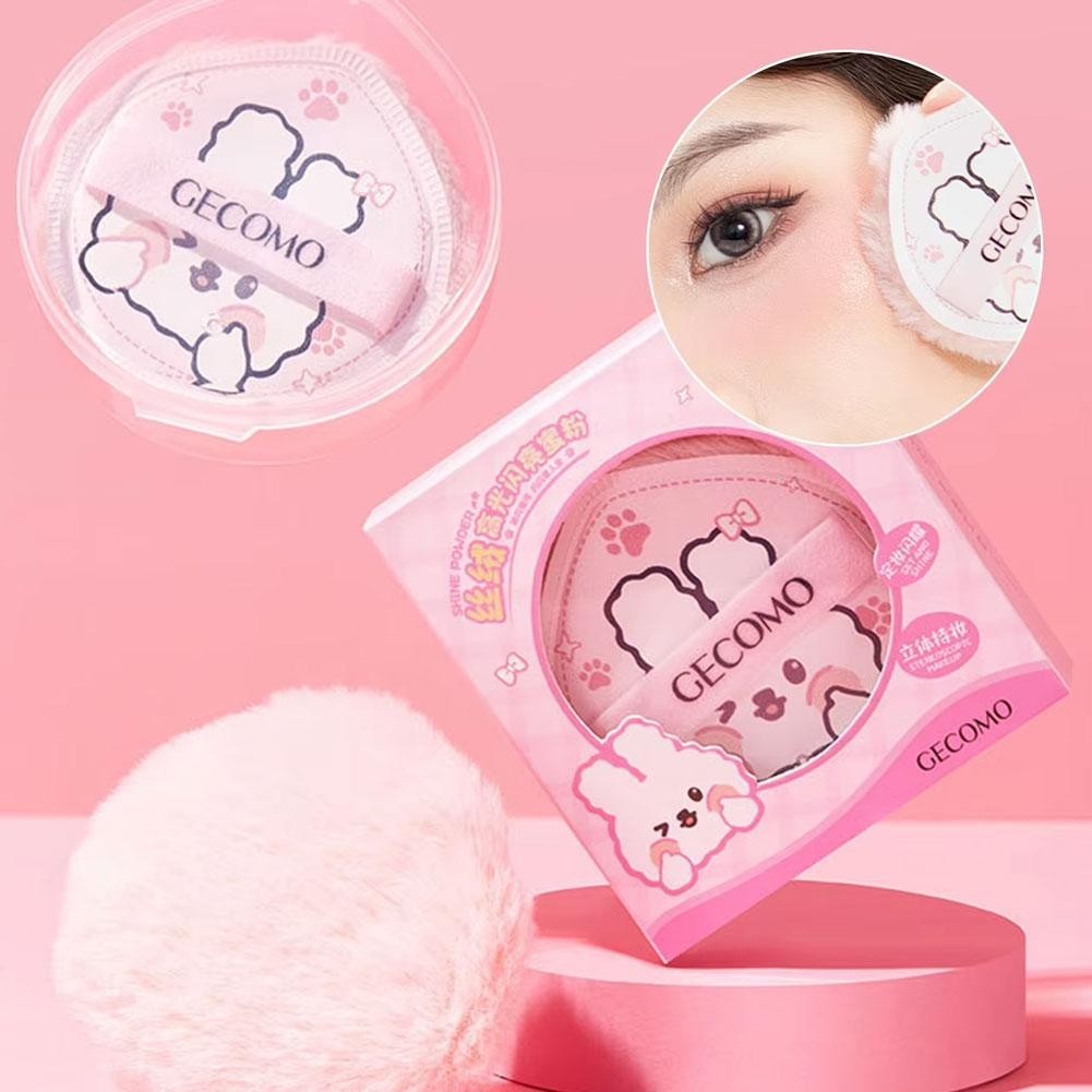 Gecomo น่ารัก Loose Powder Puff นุ่มสบายเครื่องมือแต่งหน้าพัฟแต่งหน้า O2p0