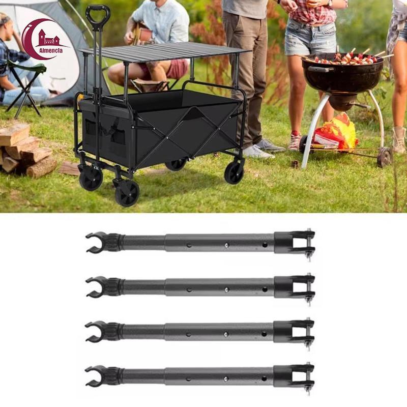 [Almencla] 4x Camping Cart Support Table Rod Lifting Rod สําหรับ Beach Party BBQ Trolley