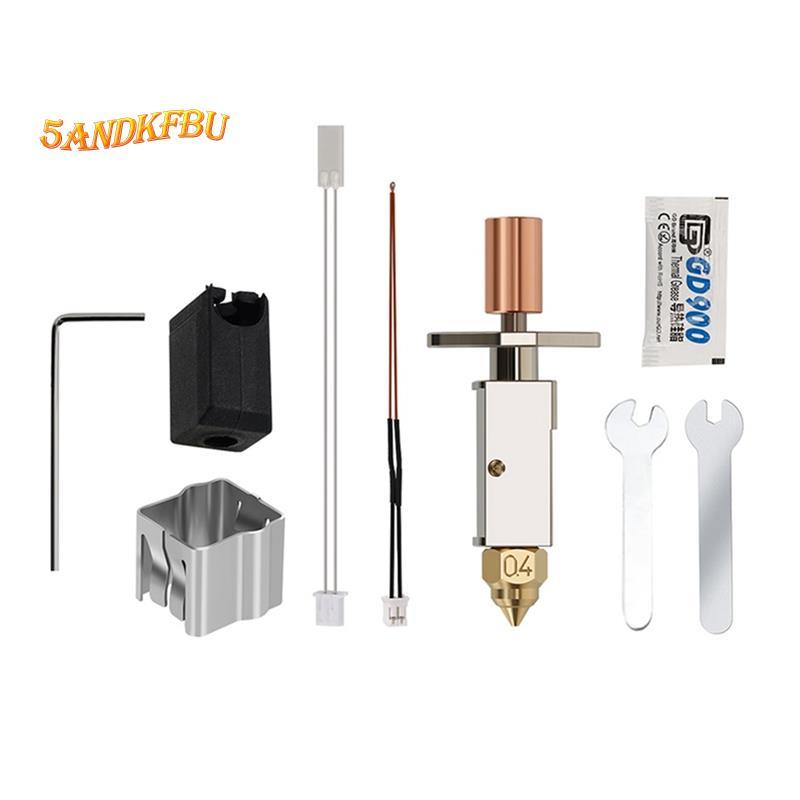 สําหรับ Hotend CRM4 K1 K1 Max Hotend ชุดความร้อนบล็อกสําหรับ K1 อัพเกรด Hotend หัวฉีด Placted ทองแดง