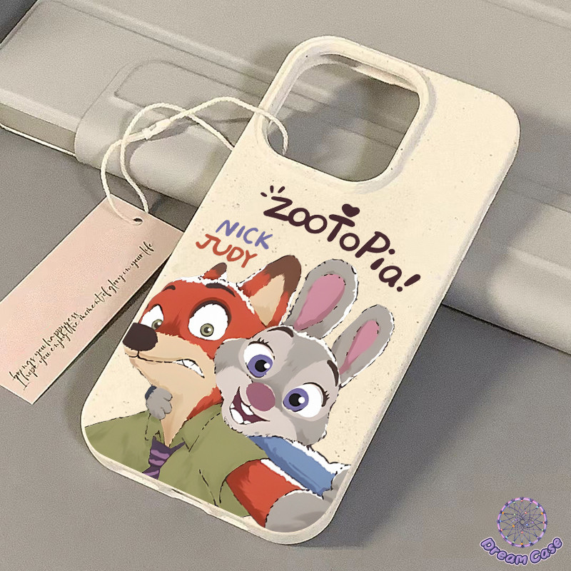 เคสไอโฟน13 คู่รักซูมกระต่ายจิ้งจอก ที่ย่อยสลายได้ สำหรับ IPhone 11 16 17 13 14 15 12 Pro Max XR X 7 8 16 Plus Air XS Max - รูปที่ 4