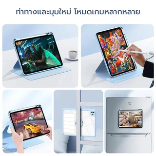 X-IT เคสแม่เหล็กที่ถอดออกได้สําหรับ iPad Air 8/7/6 10.9" 12th 11th A16 10th Air 11 13 M2 M3 Pro 11 13 M4 M5 Air5 Air4 9th 8th 7th Gen A17 pro 2024