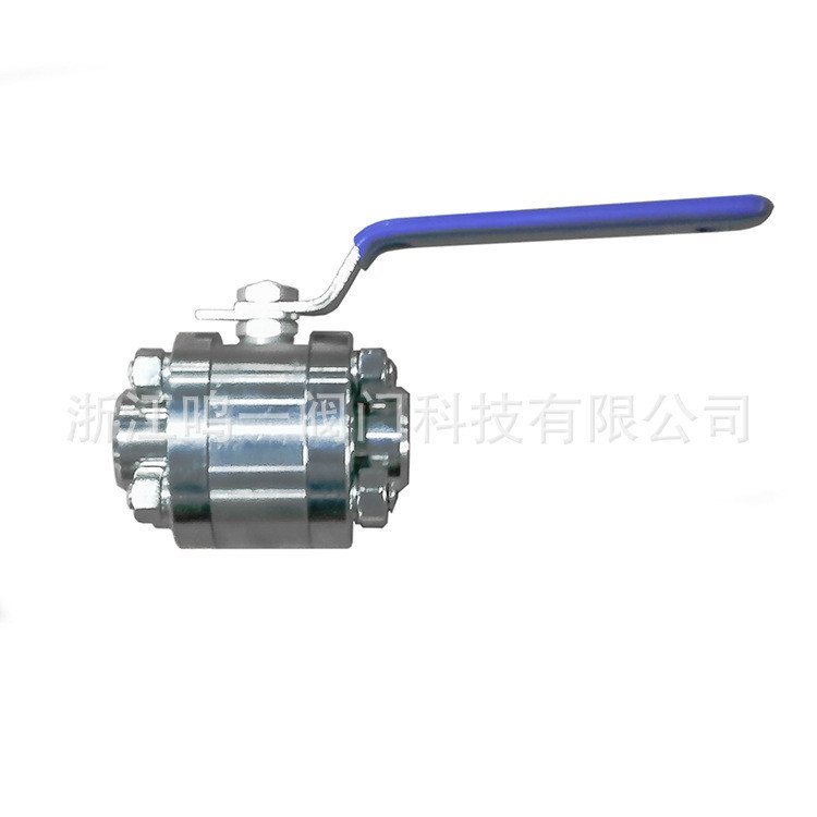 บอลวาล์ว Q61F สามชิ้นนุ่มปิดผนึกซ็อกเก็ตเชื่อม F304 บอลวาล์วสามชิ้นสแตนเลสเหล็กปลอม 800-1500LB HZXD