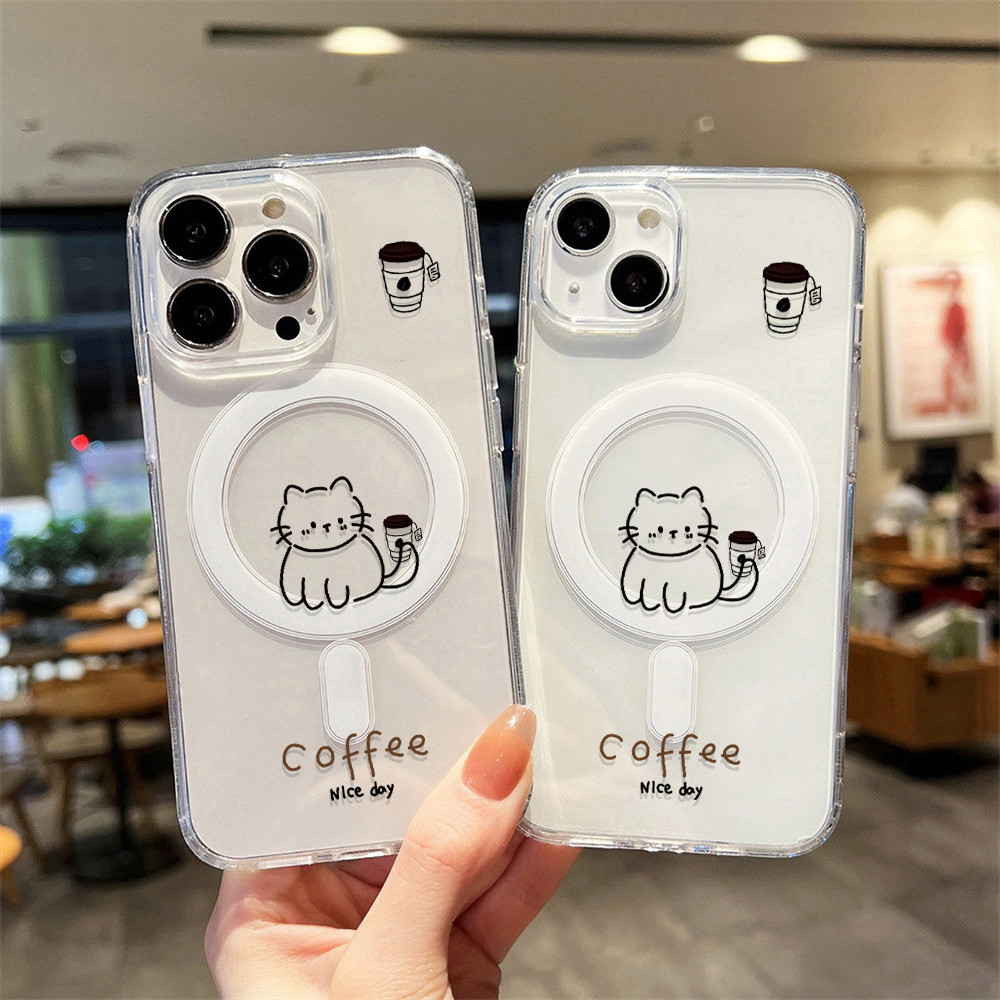 Magnetic Case For Samsung A56 5G A06 5G A16 5G A36 A55 5G A15 5G A54 A35 A26 S25 Ultra เคสพีซีแข็งกั