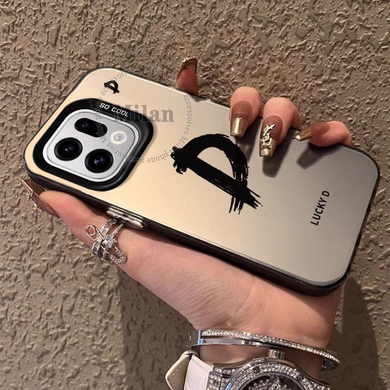 เคส OPPO Find X9 X8 เคส OPPO Find X9 X8 Pro เคสกันกระแทก เคสตัวอักษร A-Z 26 ตัว เคสโทรศัพท์แบบด้านแข็ง - รูปที่ 3