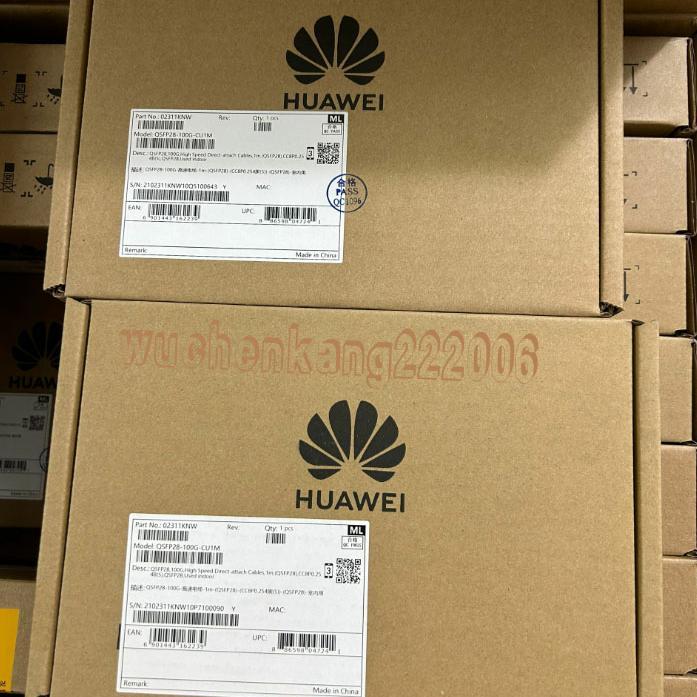 ยี่ห้อใหม่ที่ยังไม่ได้เปิด Original 100G Stacking Line 1m Huawei 02311KNW QSFP28-100g-CU1M
