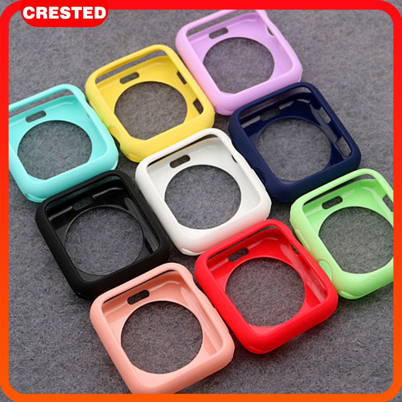 กรณีซิลิโคนป้องกันหน้าจออ่อน for Smartwatch Apple Watch SE Ultra 3 2 Iwatch Series 11 10 9 8 7 6 5 4