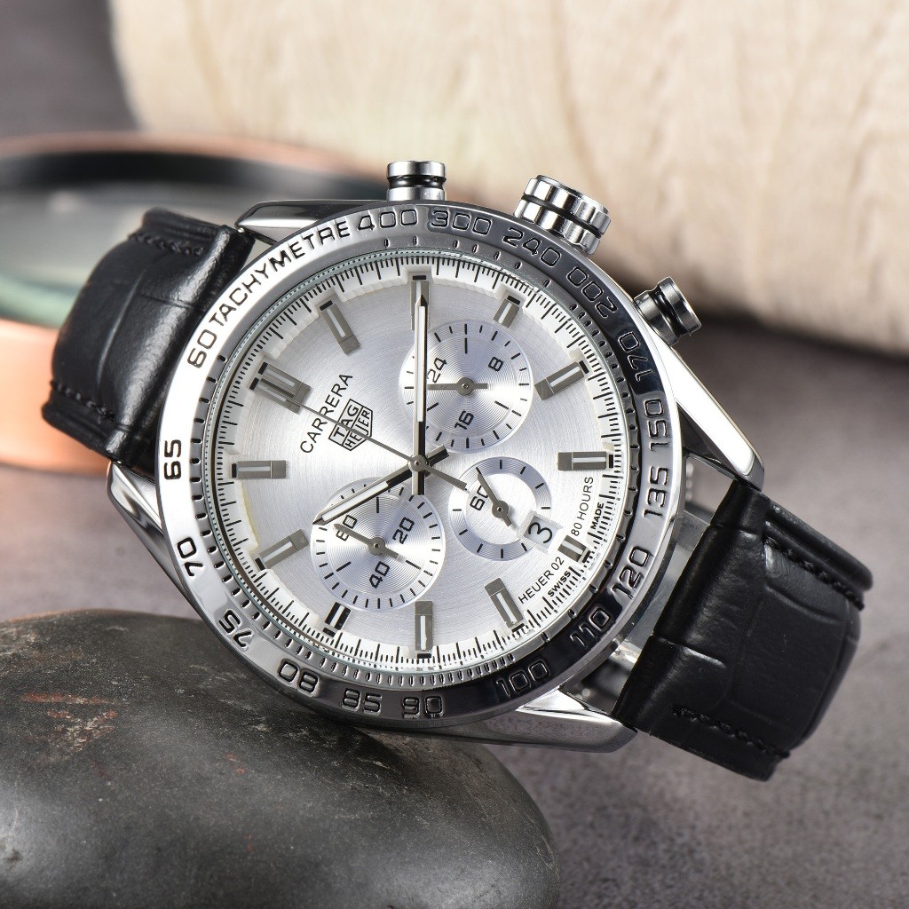 Tag TAG Haoya Fashion Simple Leather Strap Quartz Movement Wrist Watch Watch