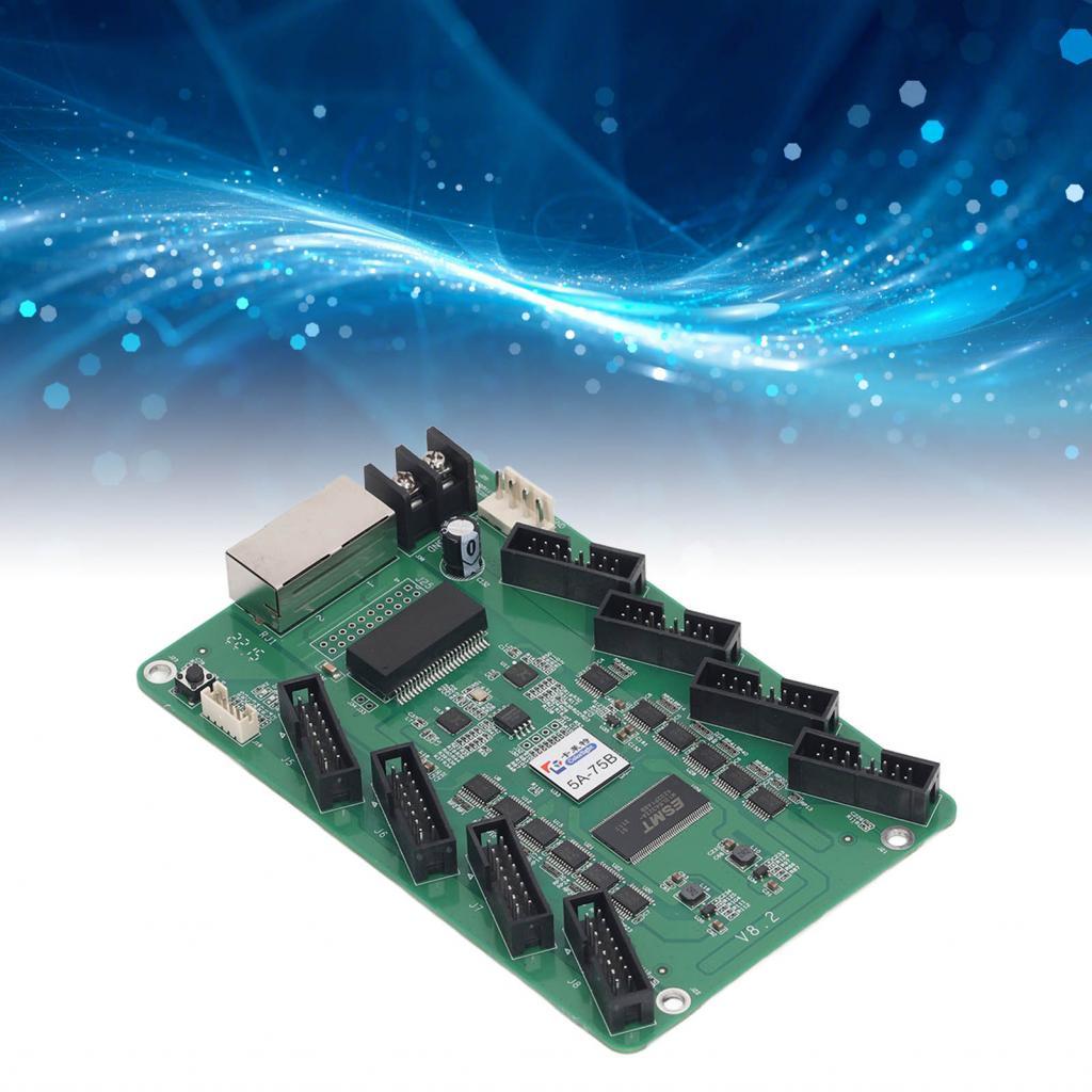 รับการ์ด 8 HUB อินเทอร์เฟซจอแสดงผล LED ควบคุม 5A-75B DC3.3-6V สำหรับอุปกรณ์อิเล็กทรอนิกส์ DIY