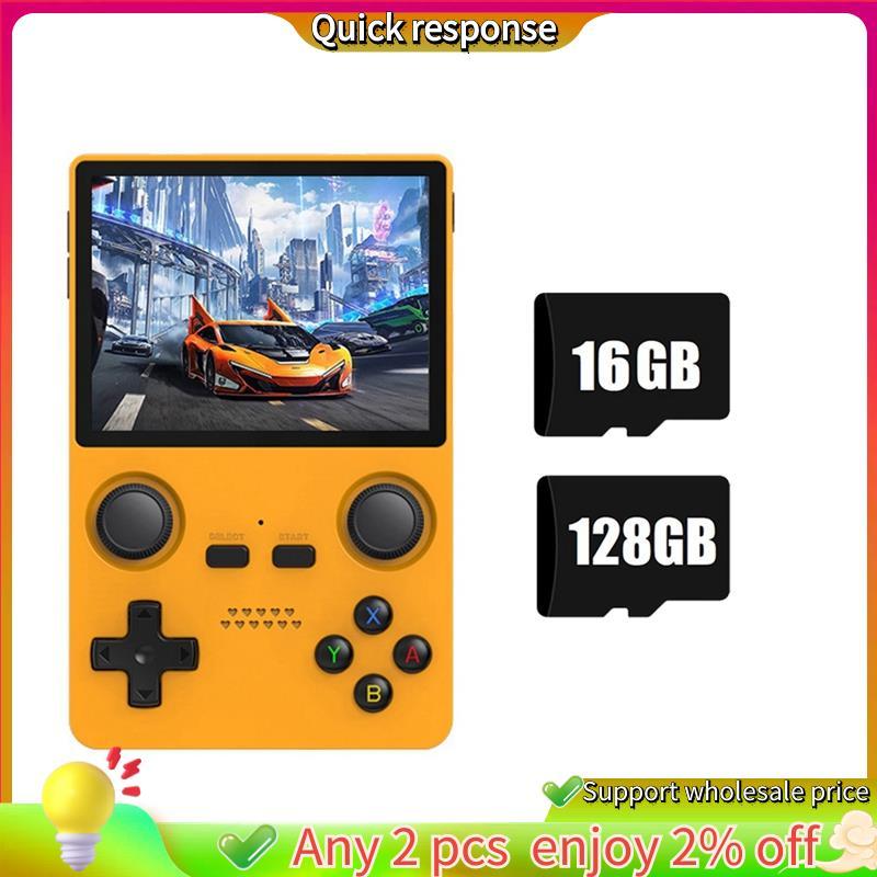 ในสต็อก-X35S คอนโซลวิดีโอเกมมือถือ Hall จอยสติ๊กเปิดแหล่ง 16G + 128G ตัวควบคุมเกมย้อนยุคสําหรับ // N