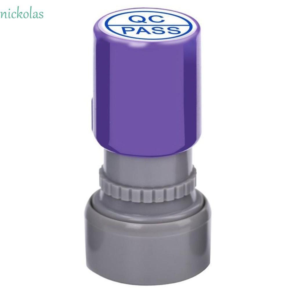 NICKOLAS QA QC Inspect Stamp, Self-Inking แกะสลักคุณภาพ PASS Stamp, Pocket FQC OQC IQC Quality Inspe