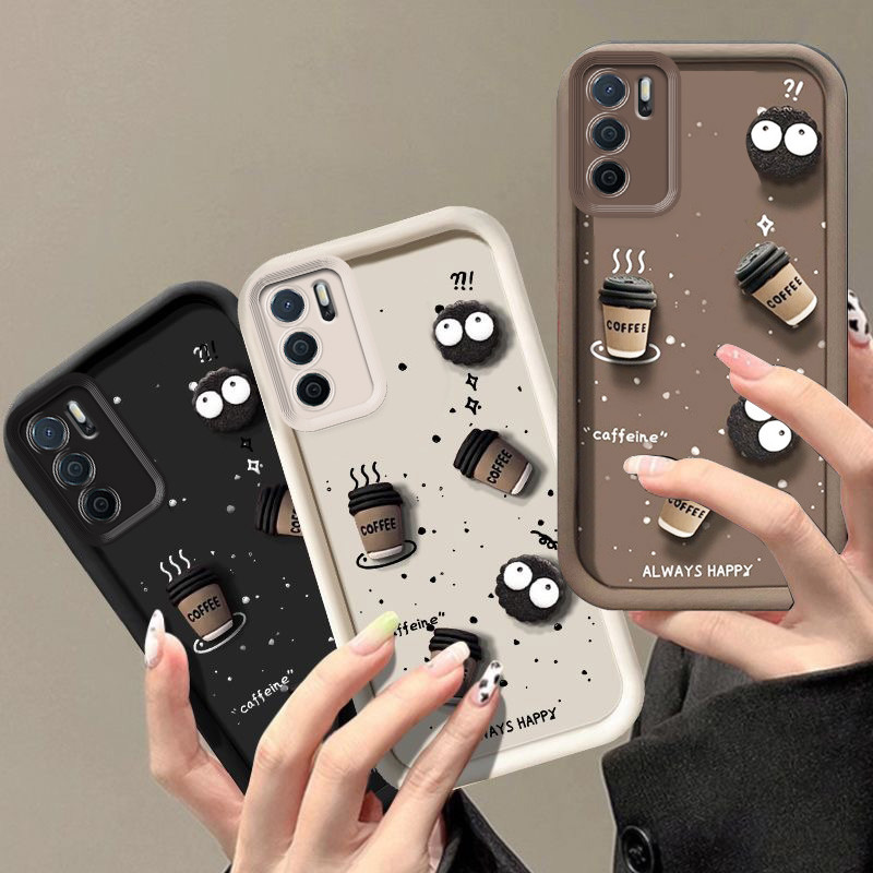 เคส OPPO a16 เคส OPPO a16s a54s เคสโทรศัพท์ถ้วยกาแฟ 3D สําหรับ