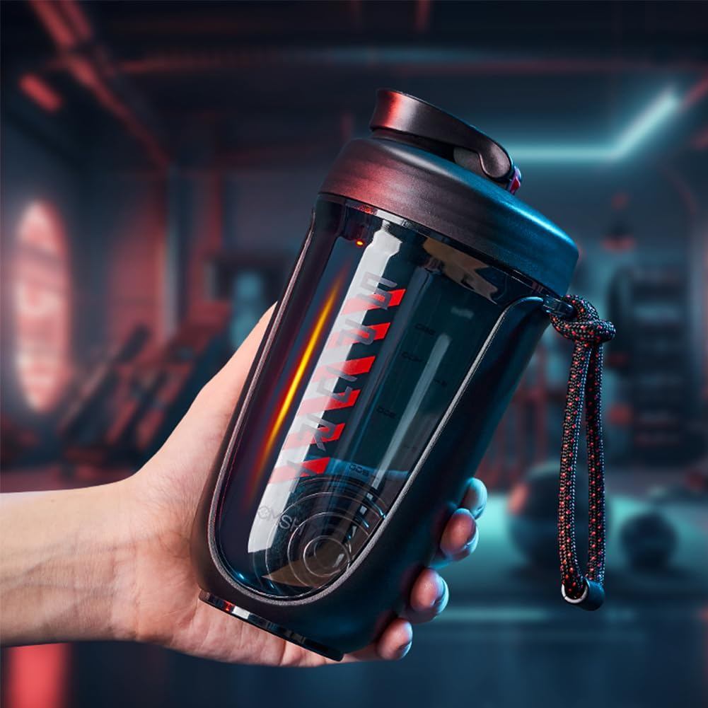 แก้วเชคโปรตีน แก้วเวย์ Shaker Bottle 590ml สำหรับฟิตเนส ออกกำลังกาย
