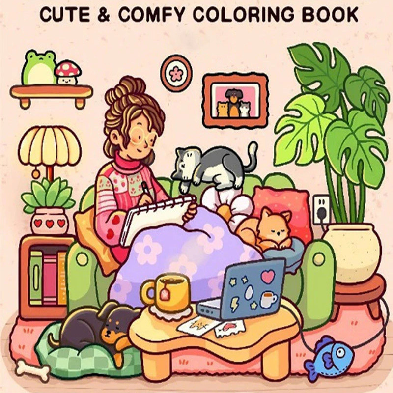 สมุดระบายสี, หนังสือภาพวาดกราฟฟิตีเพื่อการศึกษา, ของขวัญผ่อนคลายคุณภาพสูง Doodles Book ผู้ใหญ่และวัยรุ่น