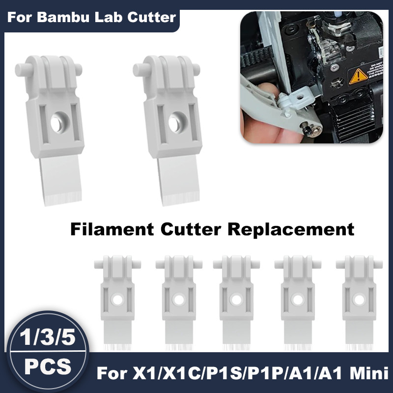 For Bambu Lab X1 / X1C / P1P / P1S / A1 / A1 Mini 3D Printer Filament Cutter Blade , High Precision 