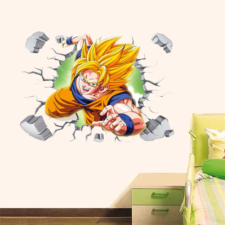 Cartoon Anime 3D Wall Sticker Poster Children Adult Bedroom Home Decor Gift
