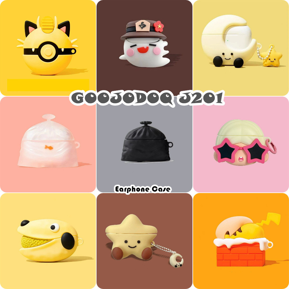 ส่วนลดสําหรับ GOOJODOQ J201 Casing Case Soft Silicone Headphone Case Niche Cartoon NO.3
