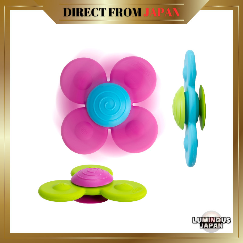 Fat Brain Toys Whirly Squigz Baby Toy Set of 3 Teethers with Suction Cups FA210-1 Genuine【Direct fro